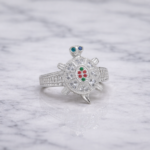 Pure Silver Tortoise Ring – Symbol of Strength & Good Fortune