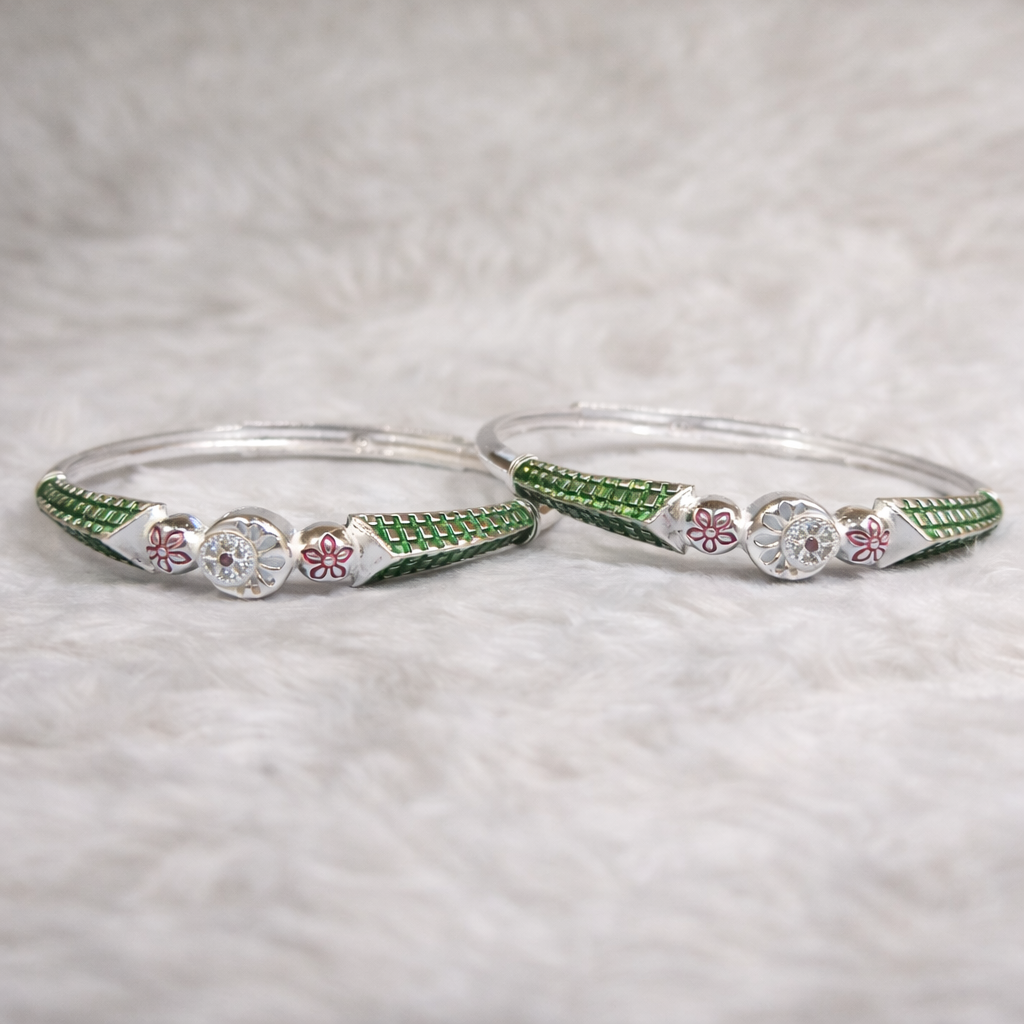 ChatGPT Image Feb 27, 2026, 02_51_34 PM Pure Silver Women's Kada – Graceful Elegance with Timeless Charm