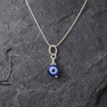 Minimalist Silver Evil Eye Pendant – Symbol of Protection (only pendant)