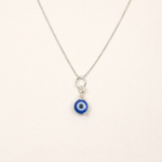 Minimalist Silver Evil Eye Pendant – Symbol of Protection (only pendant)