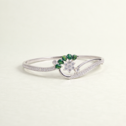 Elegant 925 Sterling Silver Ladies Kada - Timeless Bangle Design