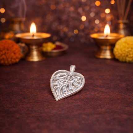 Pure Silver Pipal Patta for Pooja and Rituals