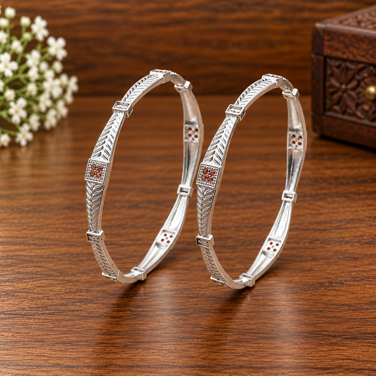 ChatGPT Image Sep 15, 2026, 06_08_44 PM Pure Silver Women's Kada – Timeless Beauty with Modern Elegance