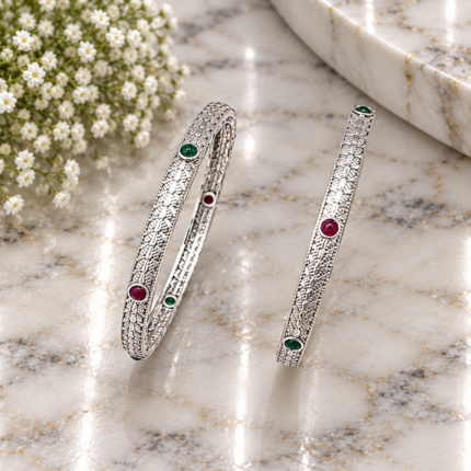 Pure Silver Women's Bangles – Timeless Elegance for Every Occasion