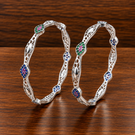 Pure Silver Women's Bangles – Classic Elegance for Every Occasion