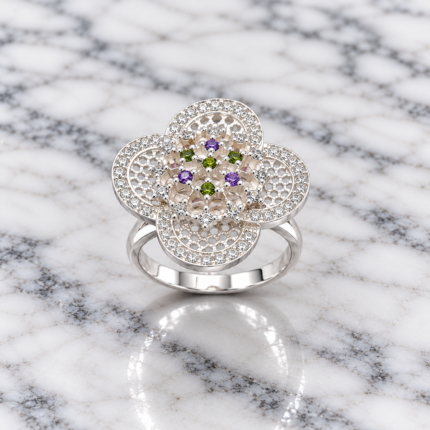 Pure Silver Women's Ring – Elegant and Timeless Design