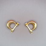Stylish Gents Golden Silver Murkiya Earring – Classic & Bold
