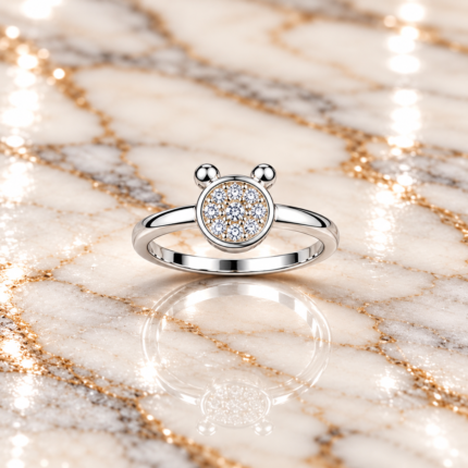 Pure Silver Kids Ring – A Sweet Sparkle for Little Hands