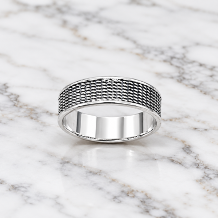 Eclipse Band – Pure Silver Thumb Ring for Bold Elegance