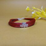 925 Sterling Silver Men's Dhaga Moli Jai Mata Di Logo Bracelet
