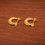 Traditional Gents Murkiya Earring – Bold Ethnic Golden Style for Men (24K Gold)