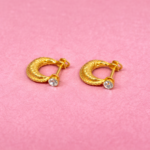 Traditional Gents Murkiya Earring – Bold Ethnic Golden Style for Men (24K Gold)