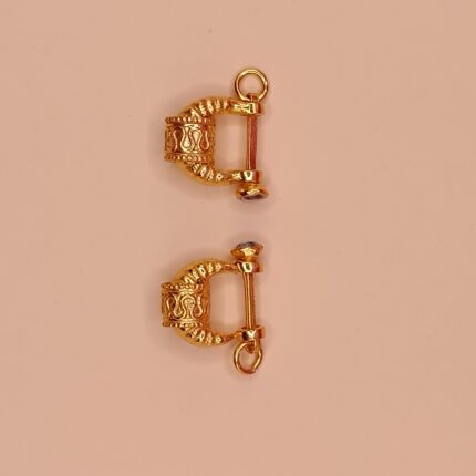 Bold Gents Murkiya Golden Earring – Traditional Charm with a Modern Edge(24K)