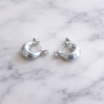 Classic 925 Silver Hoop Studs Earrings
