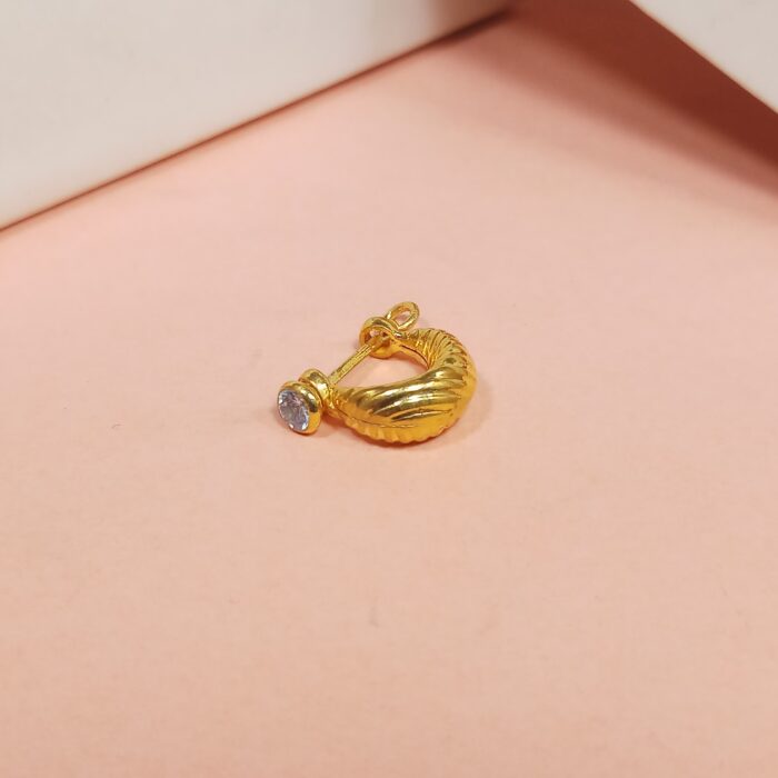 Silver Gents Murkiya Earring – Classic & Stylish Golden Traditional Appeal (single pc)