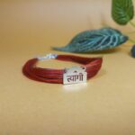 925 Sterling Silver Men's Dhaga Moli TYAGI Logo Bracelet