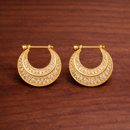 Classic Silver Stud Gents Earring
