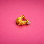Bold Gents Murkiya Golden Earring – Traditional Charm with a Modern Edge(24K) (single)