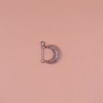 925 Silver Sparkling Stud Earrings (single peice)