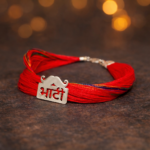 925 Sterling Silver Men's Dhaga Moli BHATI Logo Bracelet