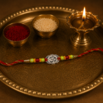 Elegant Om Silver Rakhi – A Pure Thread of Love