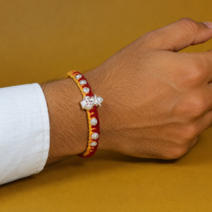 Elegant Kalash Silver Rakhi – A Bond That Shines Forever