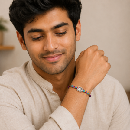 Pure Silver Rakhi – Thread of Love in Pure Silver