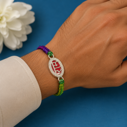 Elegant Pure Silver Ram Rakhi – A Bond of Purity & Tradition