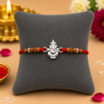 Pure Silver Lord Ganesha Blessing Rakhi
