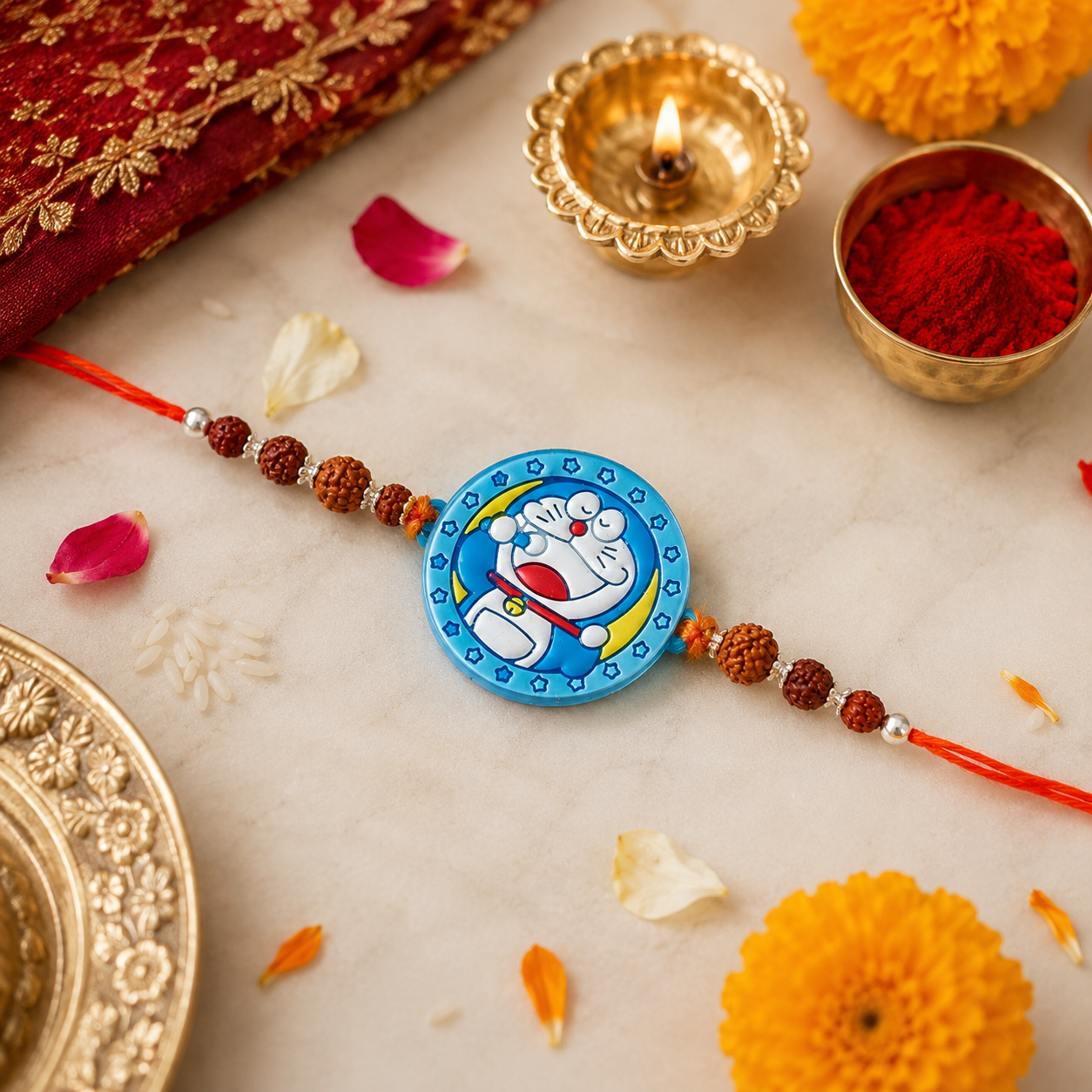ChatGPT Image Jul 20, 2026, 05_50_00 PM Pure Silver Doraemon Kids Rakhi