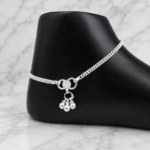 Shimmering Silver Payal: A Timeless Ornament for Graceful Ankles