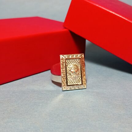 Majestic 925 Silver Lion Ring for Men