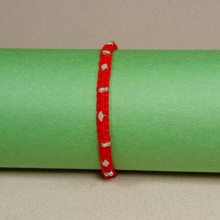 Elegant Silver Rakhi for Brother