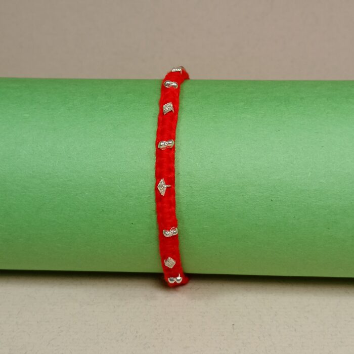 Elegant Silver Rakhi for Brother