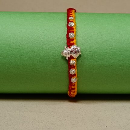 Elegant Kalash Silver Rakhi – A Bond That Shines Forever