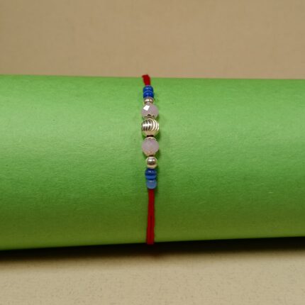 Pure Silver Balls Rakhi – Eternal Bond, Elegant Design