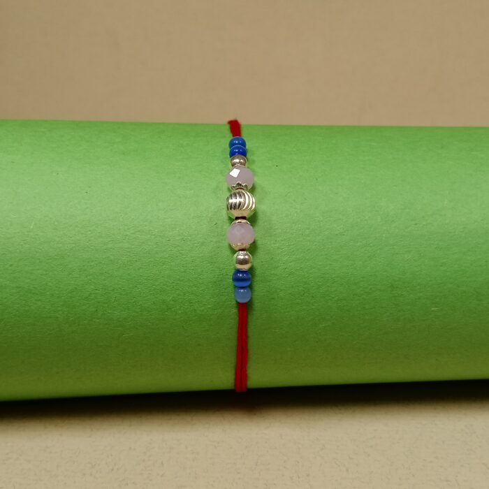 Pure Silver Balls Rakhi – Eternal Bond, Elegant Design