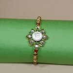 Sankhiya with Kundan Silver Rakhi – Tie the Bond of Purity & Love