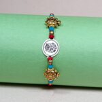Ganesha with Turtle Silver Rakhi – A Timeless Bond of Love