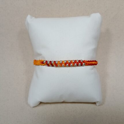 Silver Adjacent Silver Balls Rakhi – Timeless Bond in Pure Silver