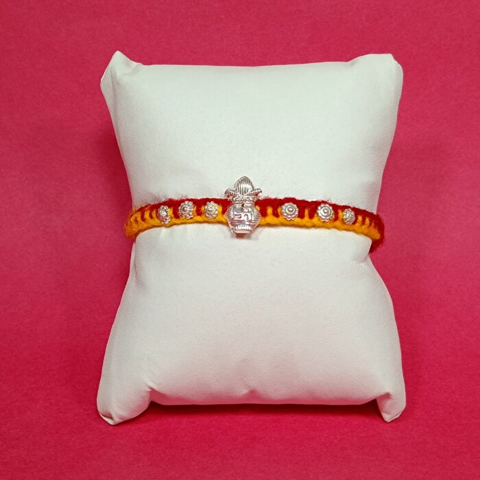 Elegant Kalash Silver Rakhi – A Bond That Shines Forever