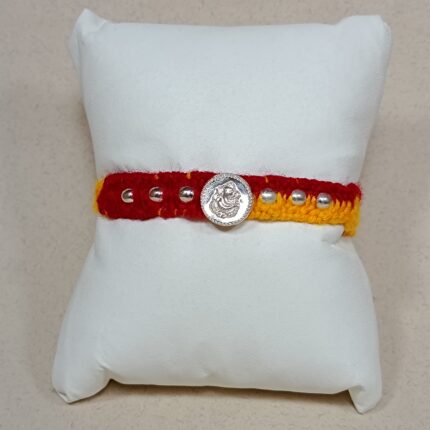 Silver Ganesha With Ball Rakhi – A Thread of Love & Purity