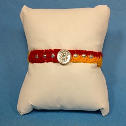Silver Ganesha With Ball Rakhi – A Thread of Love & Purity