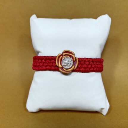 Timeless Saankhiya Silver Rakhi – A Pure Thread of Love