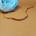 Silver Adjacent Silver Balls Rakhi – Timeless Bond in Pure Silver