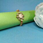 Sankhiya with Kundan Silver Rakhi – Tie the Bond of Purity & Love