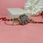 Sankhiya with Kundan Silver Rakhi – Tie the Bond of Purity & Love