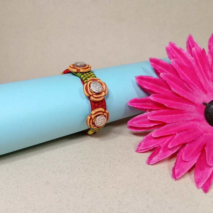 Pure Silver Ganesh And Saankhiya Rakhi – A Bond of Love in Style