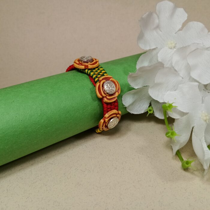Pure Silver Ganesh And Saankhiya Rakhi – A Bond of Love in Style