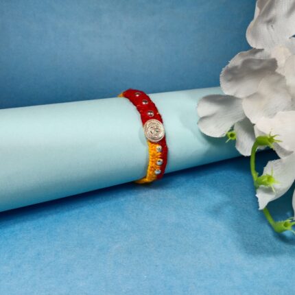 Silver Ganesha With Ball Rakhi – A Thread of Love & Purity
